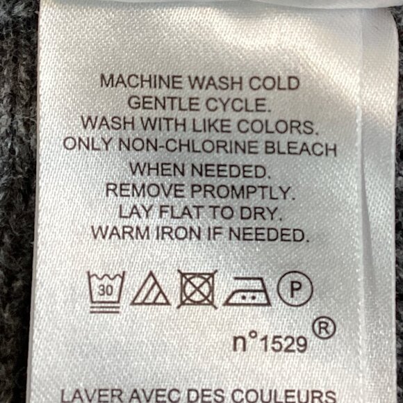 Ralph Lauren Open Cable Knit Sweater Sz L Gray #4A - Picture 8 of 8